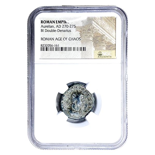 Roman Aurelian, AD 270-275 BI Dbl-Denarius NGC