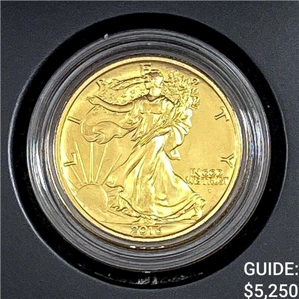 2016 Gold Walking Liberity Half Dollar