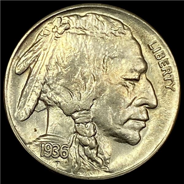 1936-S Nickel Five Cents (Buffalo) CHOICE BU