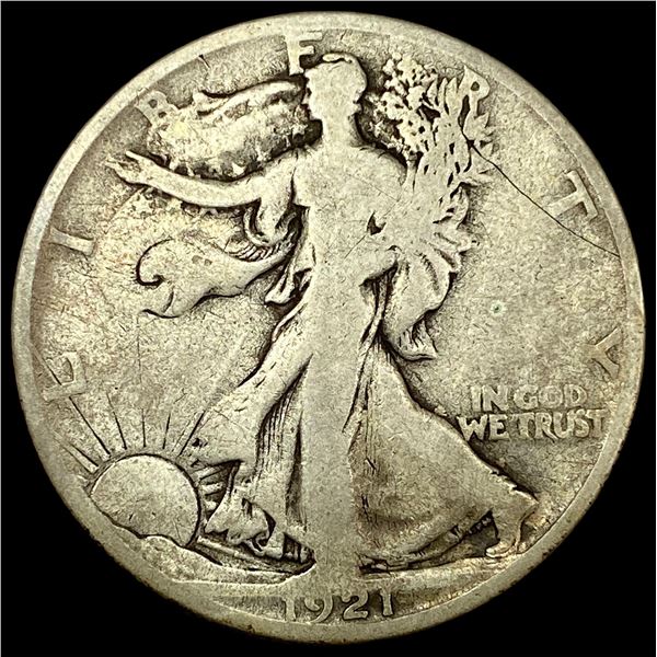1921-S Silver Walking Liberty Half Dollar NICELY CIRCULATED