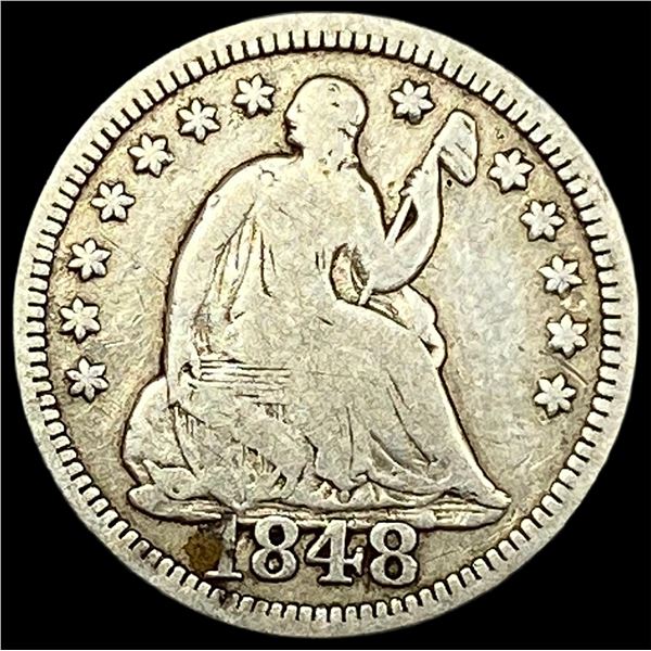 1848 Silver Half Dime NICELY CIRCULATED
