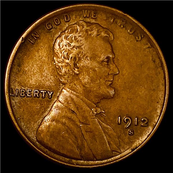 1912-S Lincoln Wheat Cent CLOSELY UNCIRCULATED