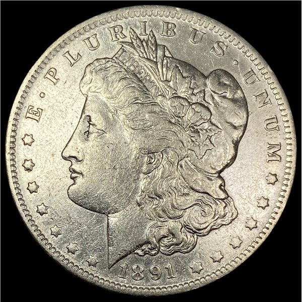 1891-S Silver Morgan Dollar NEARLY UNCIRCULATED