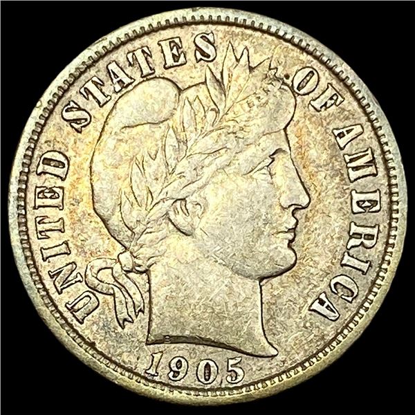 1905 Barber Dime CLOSELY UNCIRCULATED