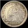 Image 1 : 1854 Arrows Seated Liberty Silver Quarter NEARLY UNCIRCULATED