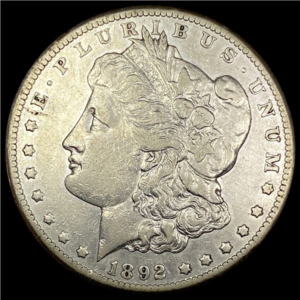 1892-CC Silver Morgan Dollar NEARLY UNCIRCULATED
