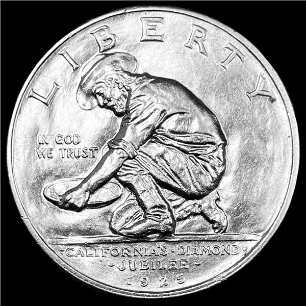 1925-S Silver California Diamond Jubilee Half Dollar UNCIRCULATED