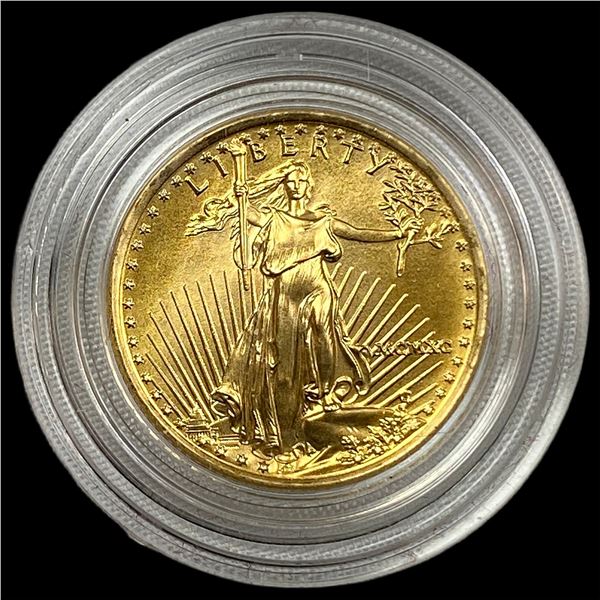1/10 oz Gold $5 American Eagle NEARLY UNCIRCULATED