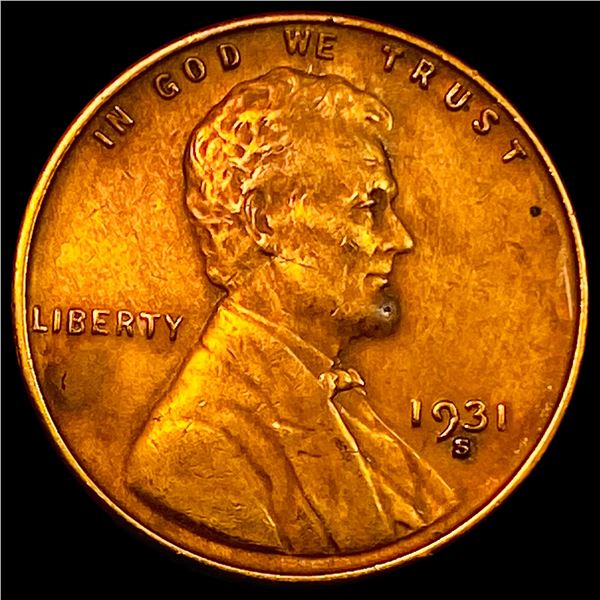 1931-S Lincoln Wheat Cent NEARLY UNCIRCULATED