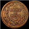 Image 2 : 1863 Civil War Token-Army & Navy NICELY CIRCULATED