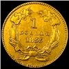 Image 2 : 1855 Gold $1 Indian Princess Head Type 2 HIGH GRADE