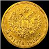 Image 2 : 1902 Gold 5 Roubles Russia UNCIRCULATED