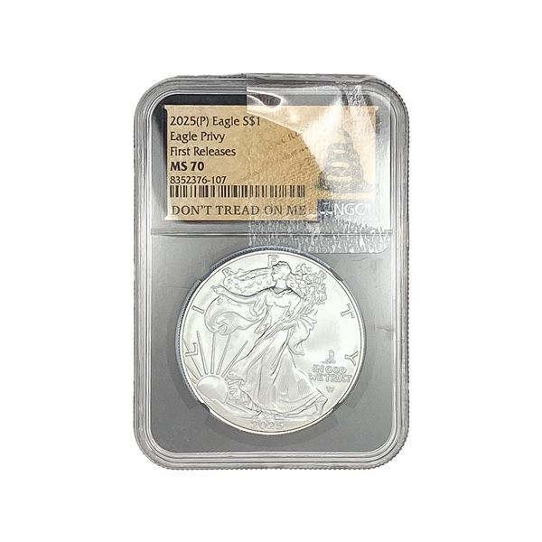 2025-P Silver Eagle NGC MS70