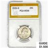 1935-D Washington Silver Quarter PGA MS66