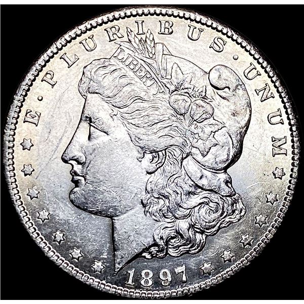 1897-S Silver Morgan Dollar CHOICE AU
