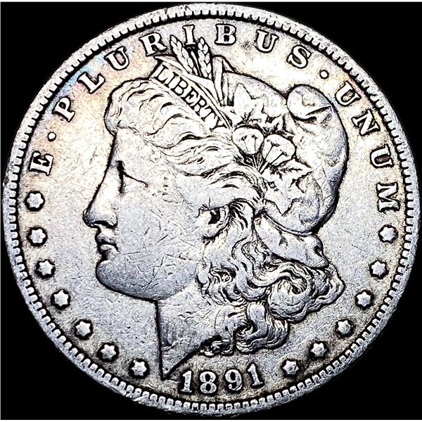 1891-O Silver Morgan Dollar NEARLY UNCIRCULATED