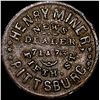 Image 2 : 1863 Civil War Token Henry Miner LIGHTLY CIRCULATED