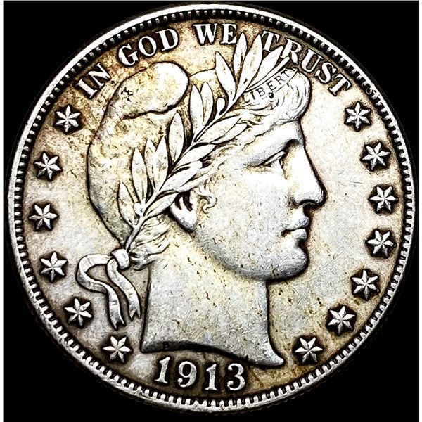 1913-S Silver Barber Half Dollar NEARLY UNCIRCULATED