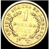 Image 2 : 1851-C Gold $1 Liberty Head CLOSELY UNCIRCULATED