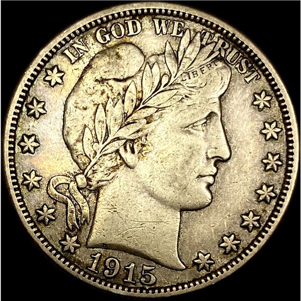 1915-S Silver Barber Half Dollar NEARLY UNCIRCULATED