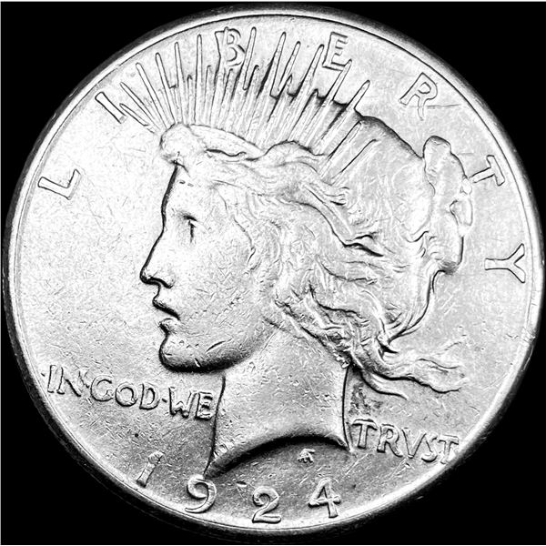 1924-S Silver Peace Dollar CLOSELY UNCIRCULATED