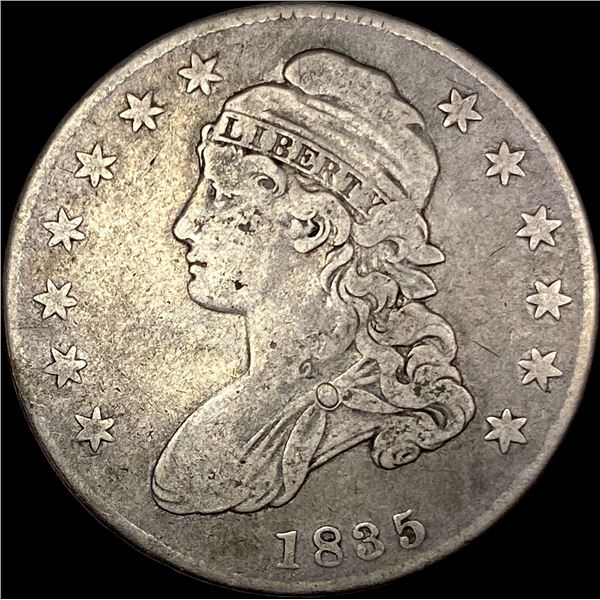 1835 Capped Bust Half Dollar LIGHTLY CIRCULATED