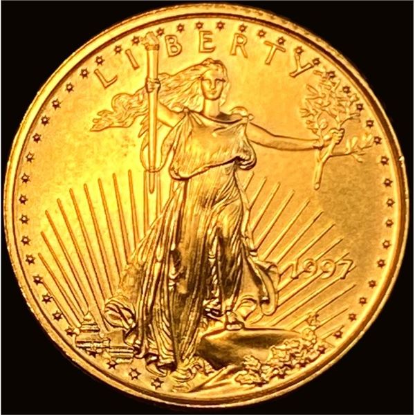 1997 1/10 oz Gold American Eagle $5 SUPERB GEM BU