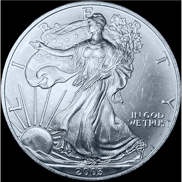 2003 1 oz Silver American Eagle $1 SUPERB GEM BU