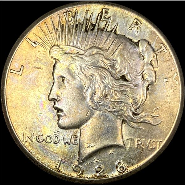 1928 Silver Peace Dollar CLOSELY UNCIRCULATED