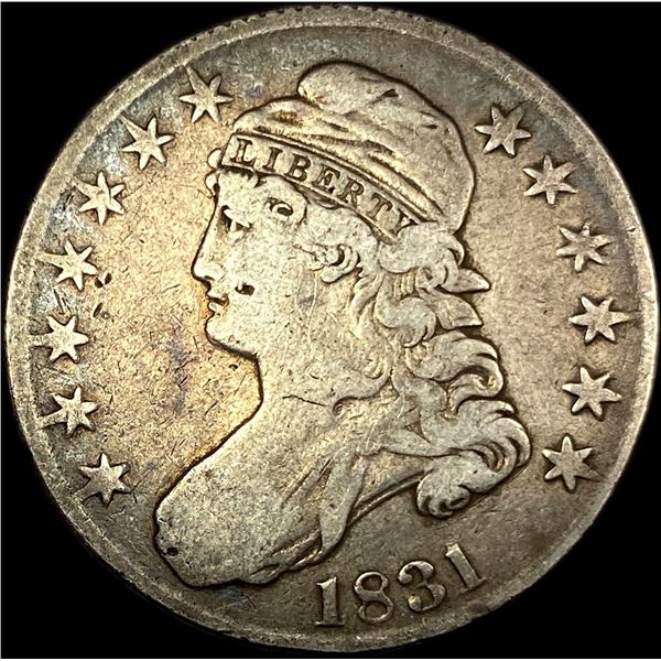 1831 Silver Capped Bust Half Dollar LIGHTLY CIRCULATED
