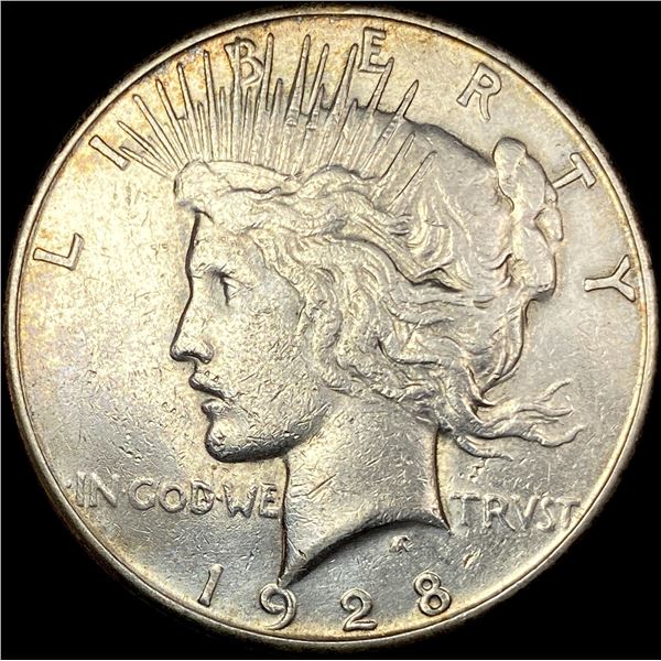 1928 Silver Peace Dollar CLOSELY UNCIRCULATED
