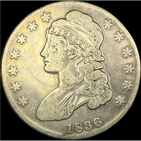 1836 Capped Bust Half Dollar LIGHTLY CIRCULATED