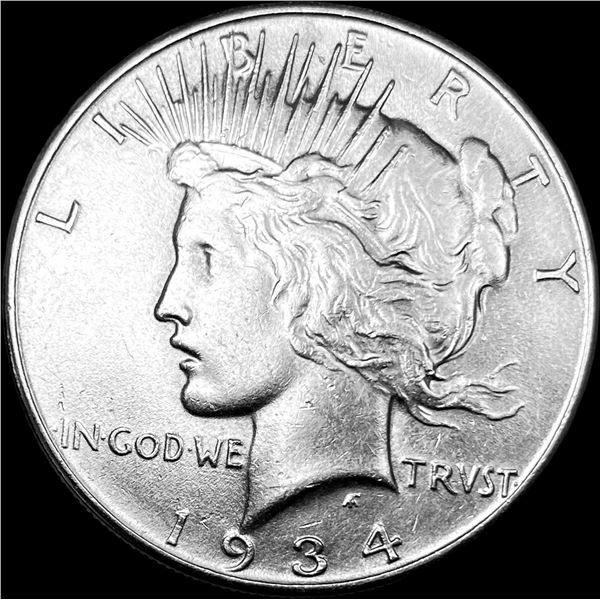 1934 Peace Silver Dollar CLOSELY UNCIRCULATED