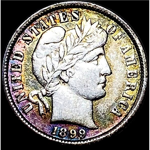 1899 Barber Dime NEARLY UNCIRCULATED