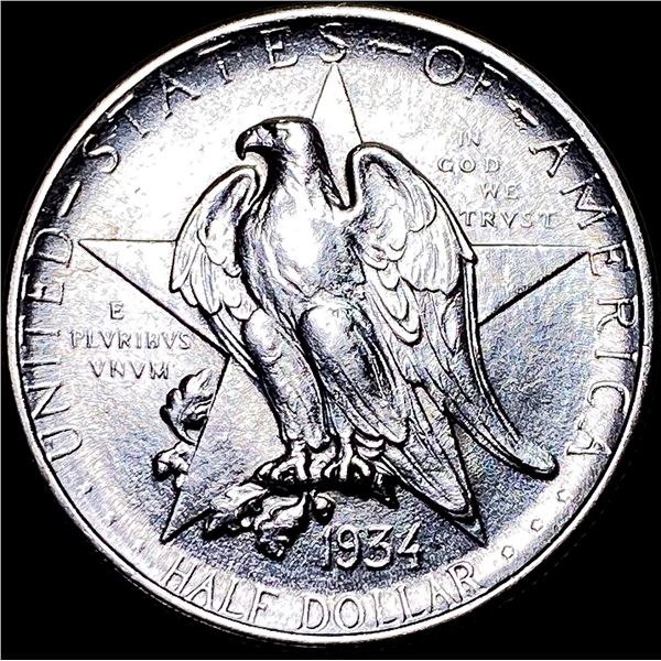 1934 Silver Half Dollar Texas Centennial UNCIRCULATED