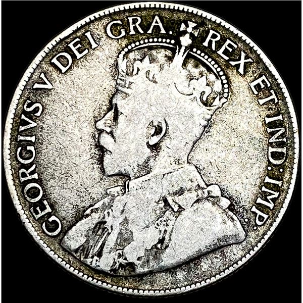 1920 Canada Silver 50 Cents NICELY CIRCULATED