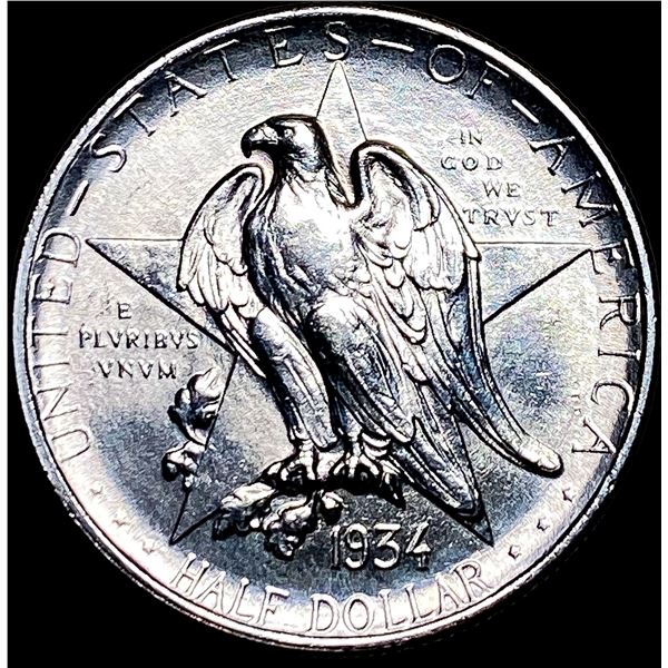 1934 Silver Half Dollar Texas Centennial UNCIRCULATED