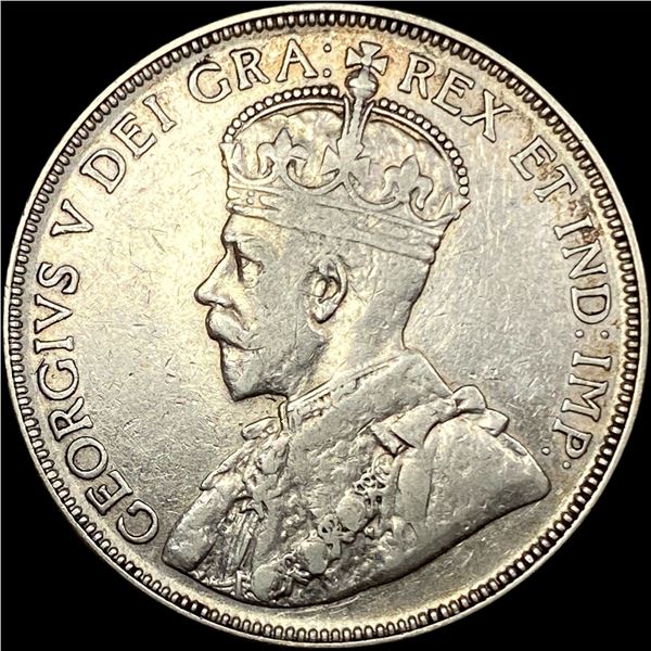 1934 Canada Silver 50 Cents LIGHTLY CIRCULATED