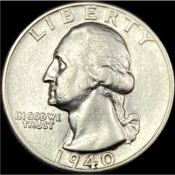 1940-D Silver Washington Quarter CLOSELY UNCIRCULATED