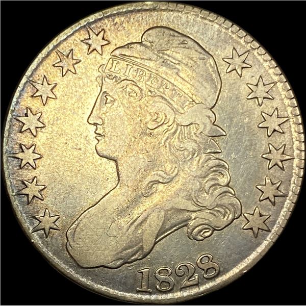 1828 Capped Bust Half Dollar LIGHTLY CIRCULATED