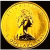 Image 1 : 1985 1/10 oz Gold Canadian Maple Leaf $5 SUPERB GEM BU