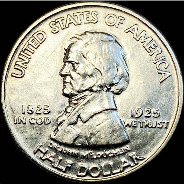 1925 Silver Fort Vancouver Half Dollar NEARLY UNCIRCULATED