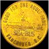 Image 2 : 1979 British Columbia SeaBus Token NICELY CIRCULATED