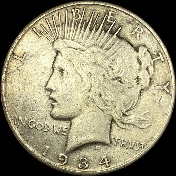 1934-S Silver Peace Dollar NEARLY UNCIRCULATED