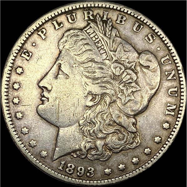 1893 Morgan Silver Dollar NEARLY UNCIRCULATED