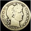 Image 1 : 1914-S Barber Silver Quarter NICELY CIRCULATED