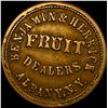 Image 2 : 1863 Civil War Token-Fruit Dealers LIGHTLY CIRCULATED