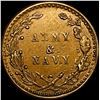 Image 2 : 1863 Civil War Token-Army/Navy NEARLY UNCIRCULATED