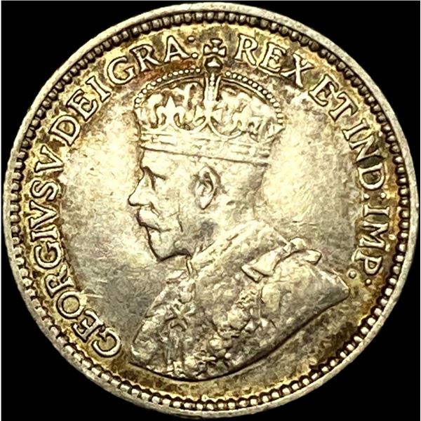 1912 Canada Silver 5 Cents NEARLY UNCIRCULATED