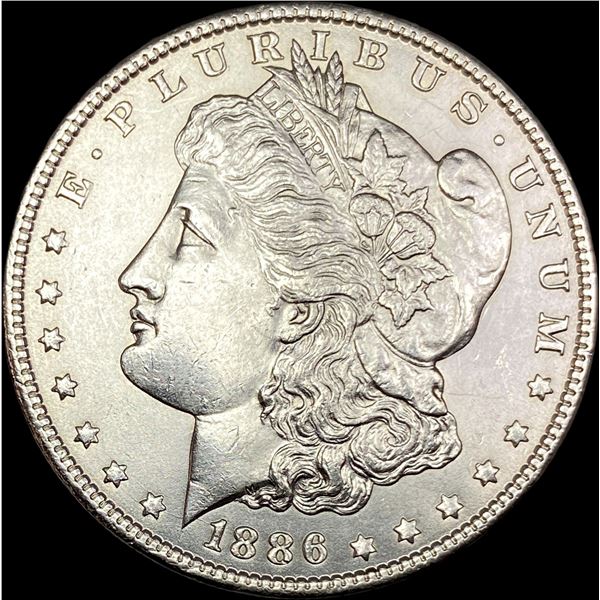1886 Silver Morgan Dollar CLOSELY UNCIRCULATED